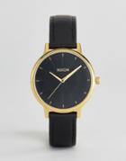 Nixon Black Leather Kensington Watch - Black