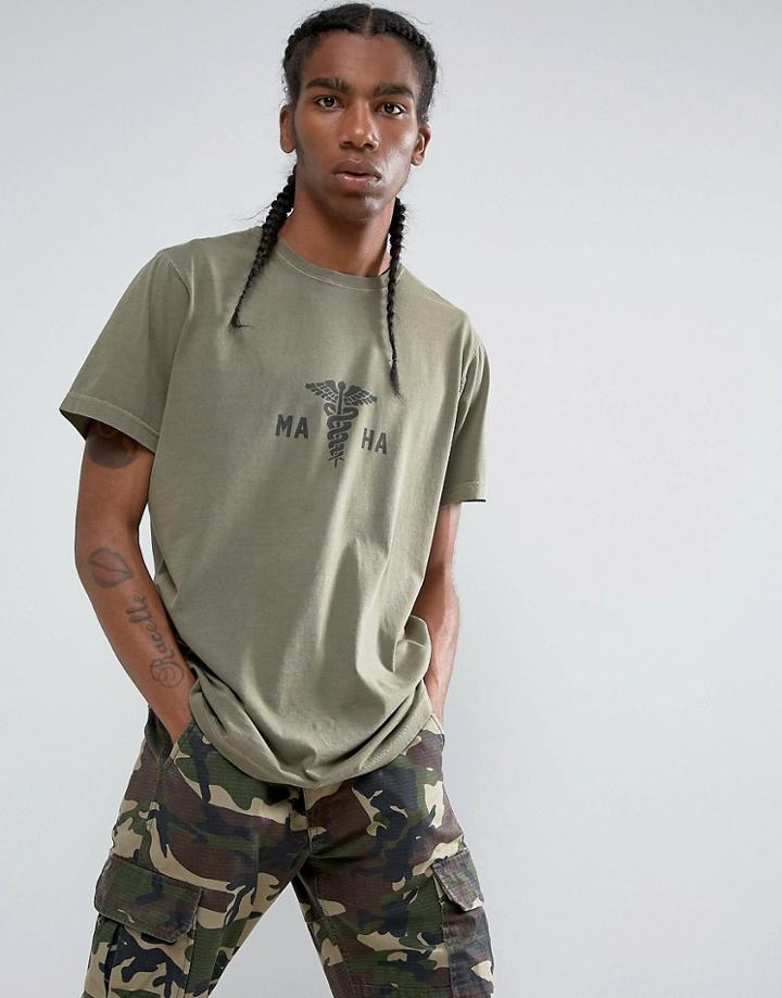 Maharishi Basic Logo Medic Militaire T-shirt - Green