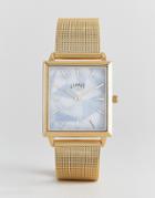 Limit Square Mesh Watch In Gold 29mm - Gold