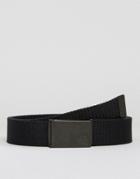 Fred Perry Solid Webbing Belt - Black