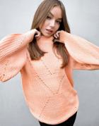 Threadbare Ellie Patterned Sweater-orange