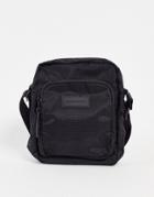 Consigned Nylon Crossbody Flight Bag In Black