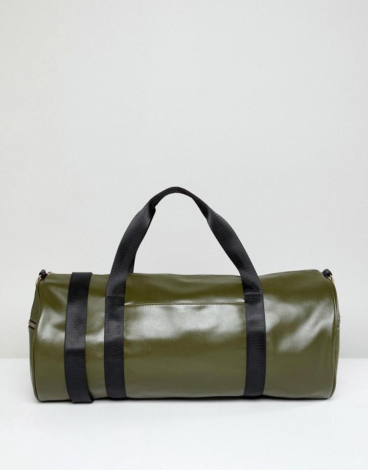 Yoki Fashion Green Carryall With Black Webbing - Green