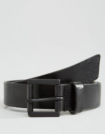 Royal Republiq Coil Parc Leather Belt In Black - Black