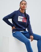 Tommy Jeans Essential Logo Sweatshirt - Navy