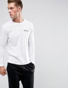 Nicce London Long Sleeve T-shirt With Small Logo - White