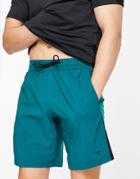 Reebok Workout Ready Woven Shorts In Heritage Teal-green