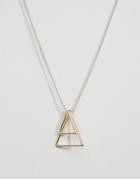 Icon Brand Geometric Necklace In Gold - Gold