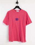 Topman Oversized T-shirt With Michgan Print In Pink