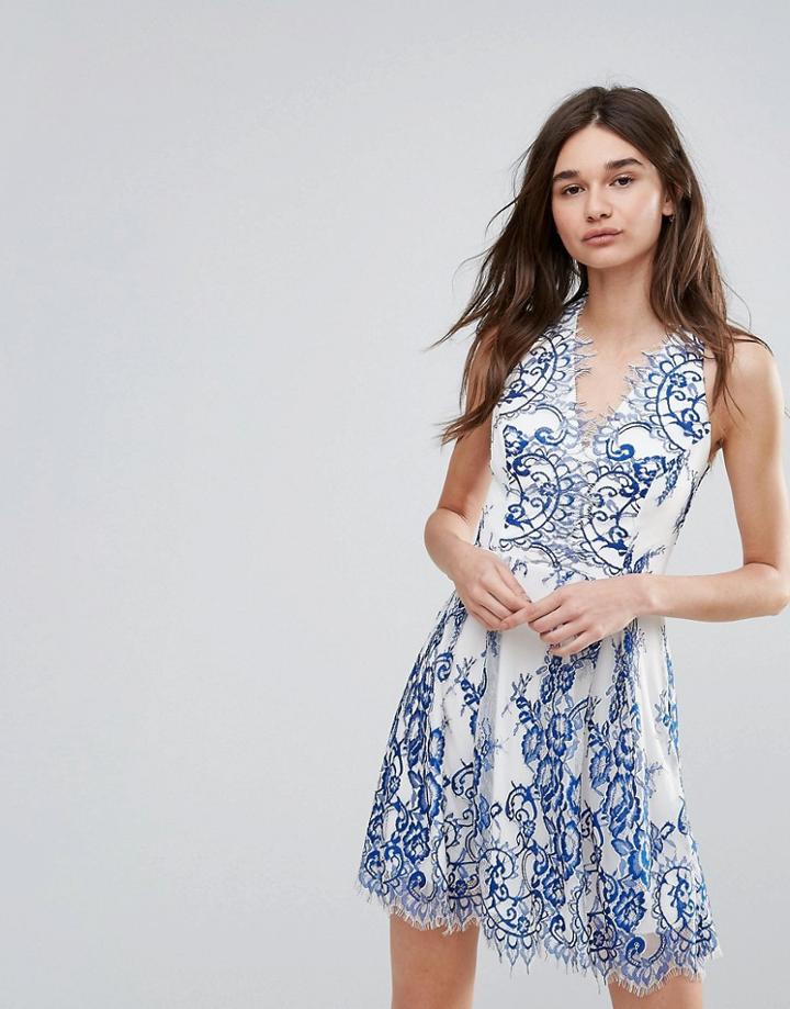 Lipsy Applique Detail Prom Dress - Multi