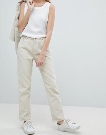 Dr Denim Pepper High Rise Jean In Cord - Beige
