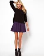 Asos Skater Skirt In Spot - Multi