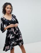 Rock & Religion Floral 3/4 Sleeve Dress - Multi