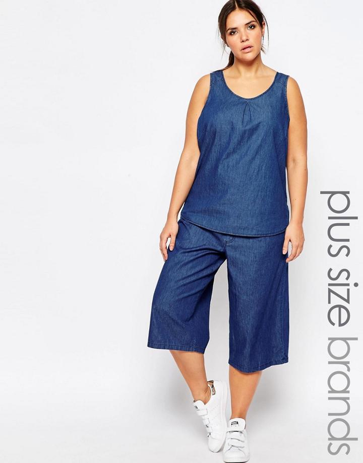 Junarose Denim Culotte - Blue