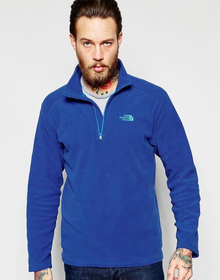 The North Face 100 Glacier 1/4 Fleece - Blue