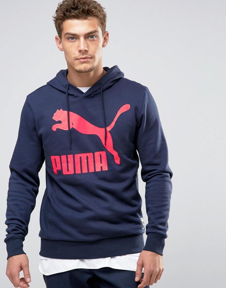 Puma Archive Logo Hoodie In Blue 57151708 - Blue