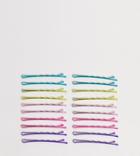 Designb London Rainbow Glitter Hair Slides - Multi