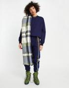 Adidas Originals X Ivy Park Faux Fur Scarf In Green-orange