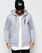 Hype Hoodie With Zip Through - Gray