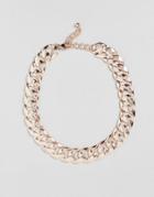 Designb London Curb Chain Necklace - Gold