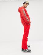 Protest Oweny Snow Pants In Red - Red