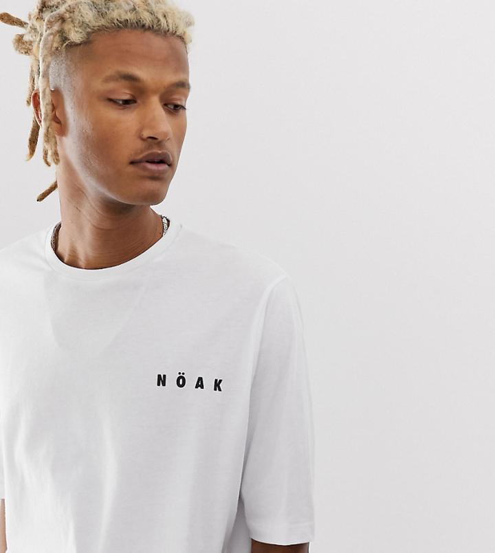 Noak Oversized Fit T-shirt With Logo - White