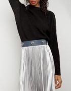 Mango Floral Buble Belt - Black