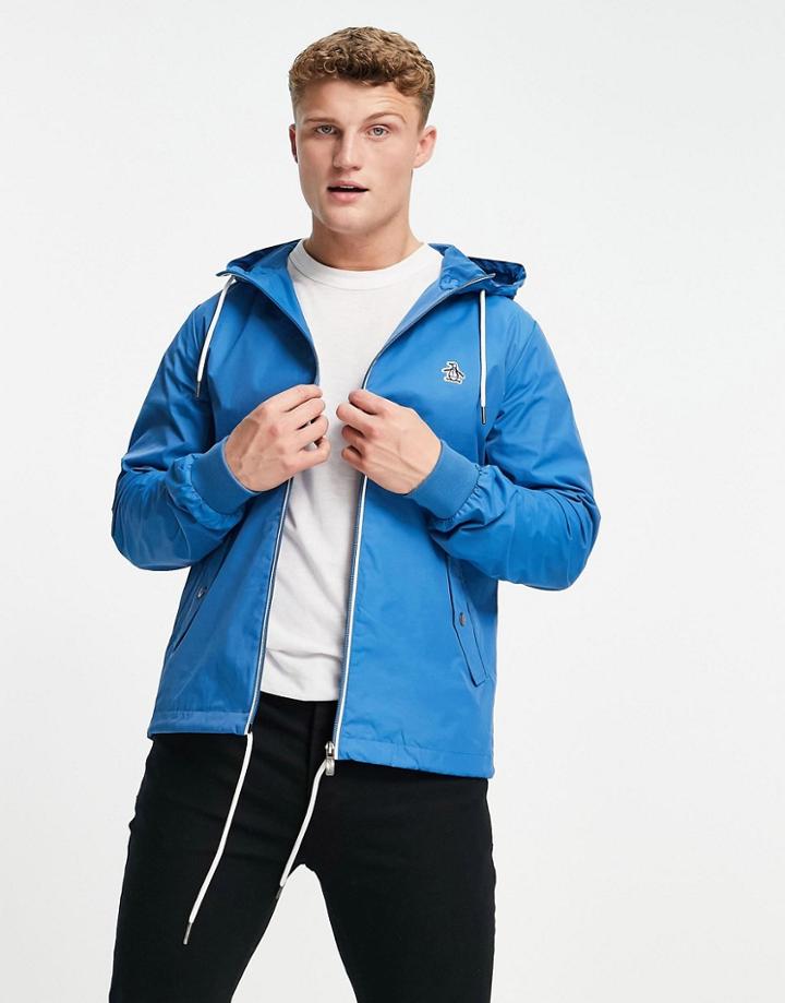 Original Penguin Full Zip Hooded Jacket-blues
