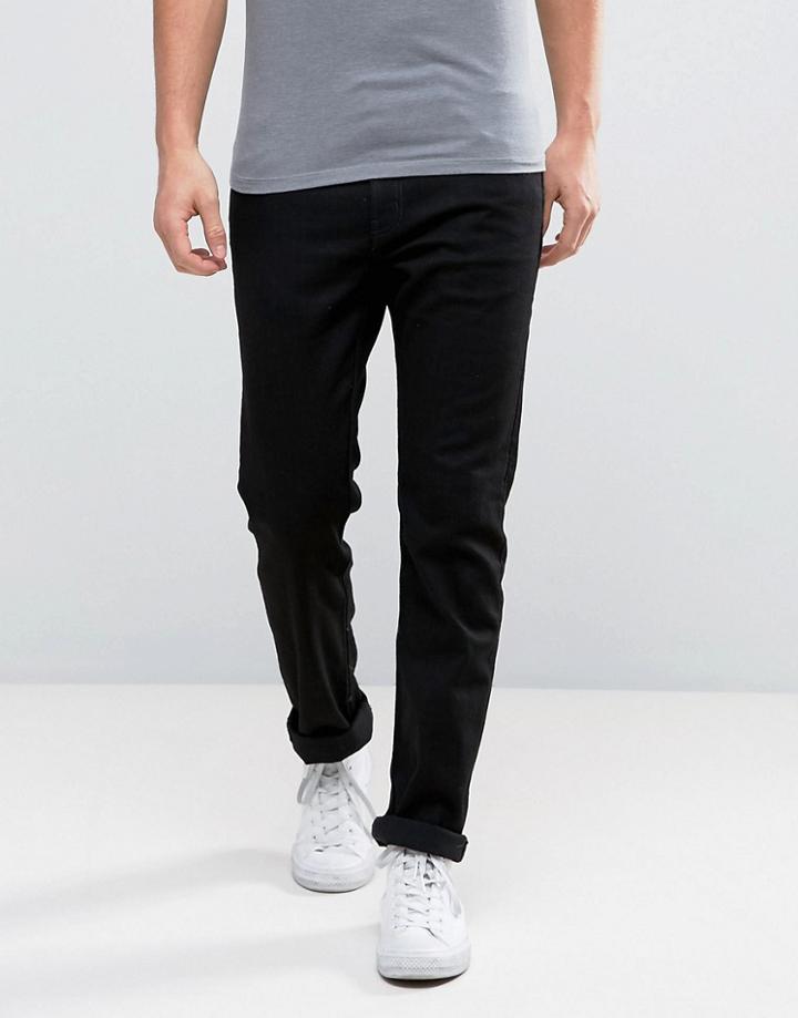 Wesc Eddy Slim Fit Jeans In Black - Black