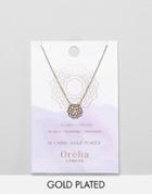 Orelia Gold Plated Crown Chakra Necklace - Gold