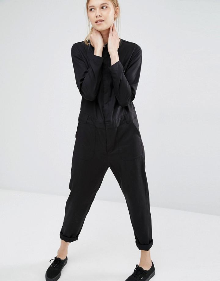 Dr Denim Utility Jumpsuit - Black