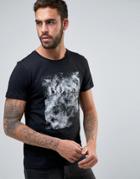 Boss Orange By Hugo Boss Logo Print T-shirt Marl Regular Fit - Black