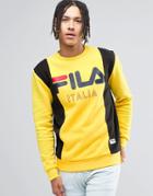 Fila Black Retro Sweatshirt - Yellow