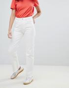 Weekday Voyage Crop Mom Jean In Loved White - White