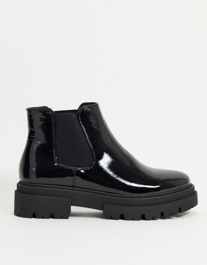 Glamorous Chunky Chelsea Boot In Black