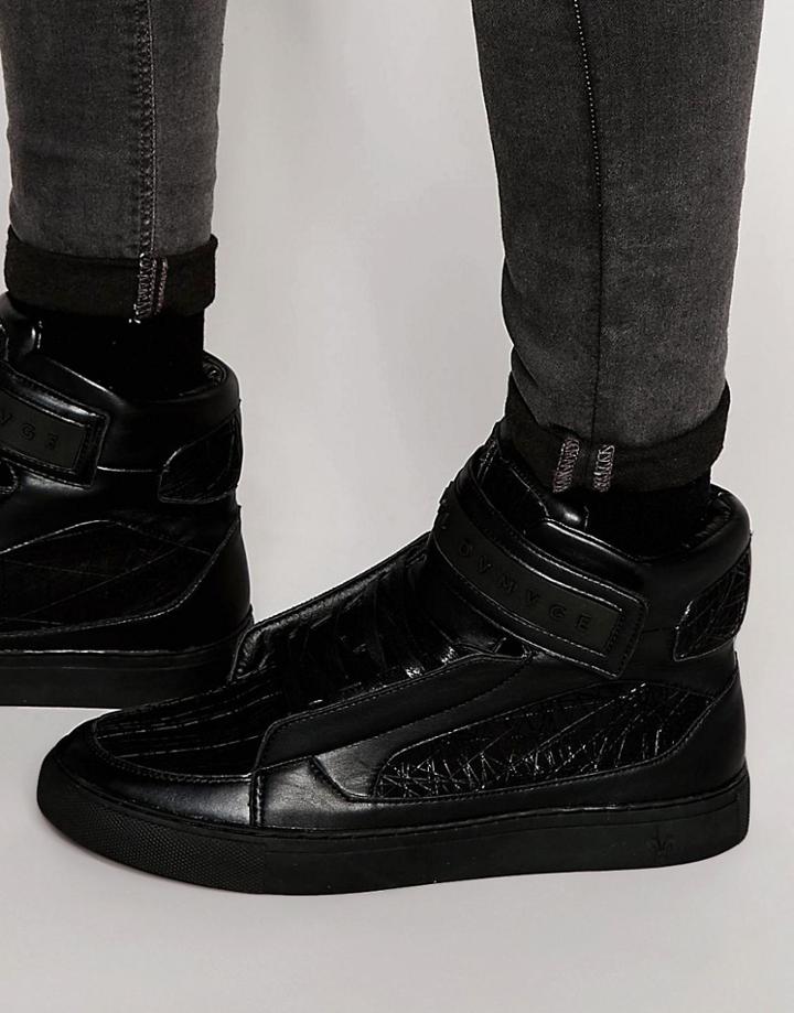Criminal Damage Atlantis High Top Trainers - Black