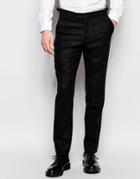 Hart Hollywood By Nick Hart 100% Wool Pants In Straight Fit - Navy