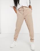 Miss Selfridge Sweatpants In Caramel-brown