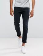 Hugo 734 Skinny Fit Super Stretch Jeans In Washed Blue - Blue