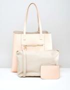 Oasis Reversible Shopper Bag - Multi Pink