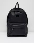 Peter Werth Etched Backpack In Black - Black