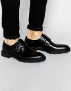 Aldo Etigosen Leather Monk Shoes - Black