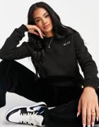 Na-kd Organic Cotton Logo Print Sweatshirt In Black