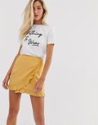 New Look Nothing To Wear Slogan Tee In White - White