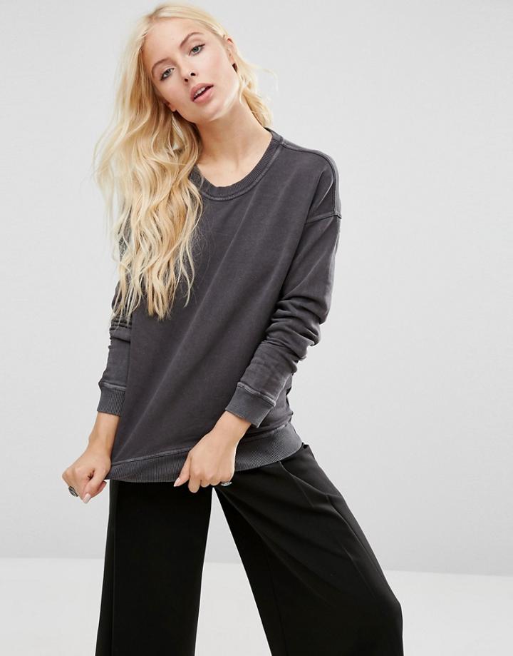 Noisy May Alex Bleached Sweat - Gray