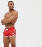 Ellesse Swim Shorts With Small Logo In Red