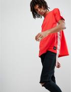 Sixth June Oversized T-shirt In Red With Taping - Red