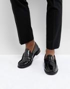 Base London Strike Hi Shine Leather Loafers - Black