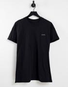 Night Addict We Move Chestprint Oversized T-shirt-black