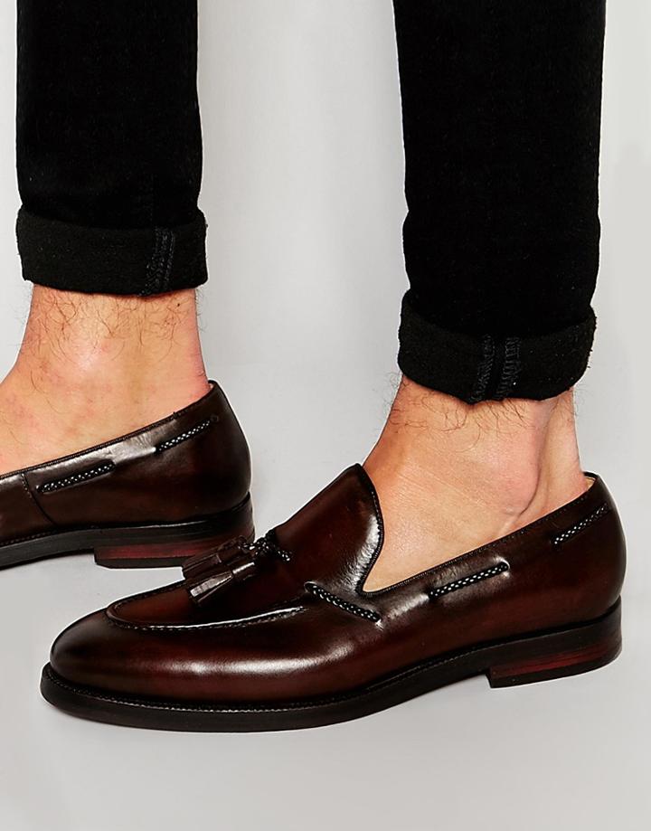 Aldo Pallini Tassle Loafer - Brown